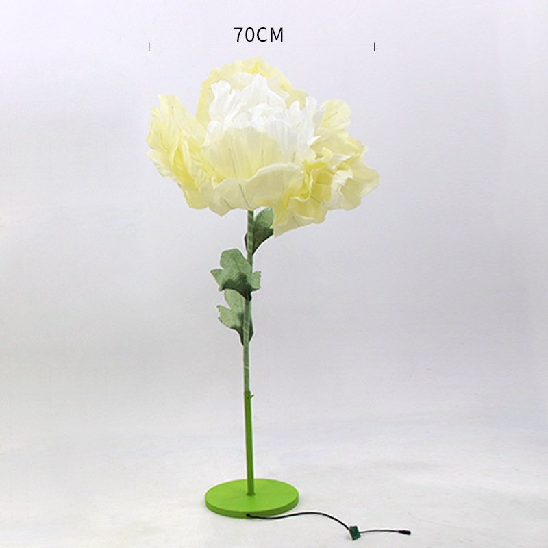 Wedding props, aisle decorations, electric mechanical opening and closing silk mesh artificial flowers, on-site decorations, display cases