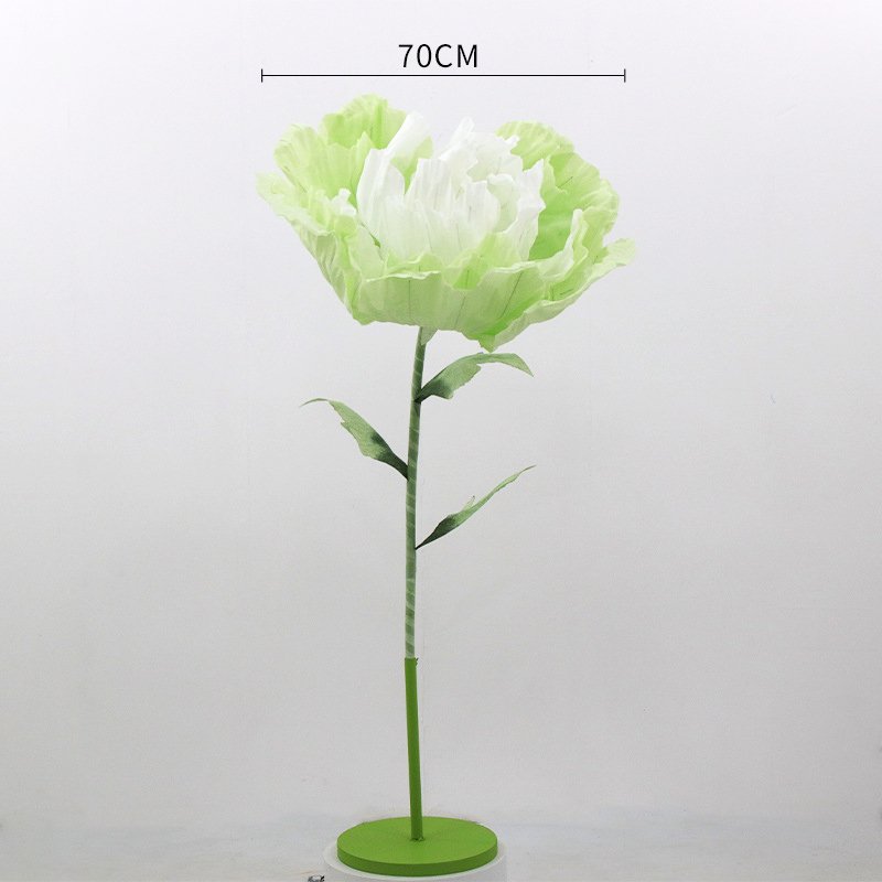 Wedding props, aisle decorations, electric mechanical opening and closing silk mesh artificial flowers, on-site decorations, display cases