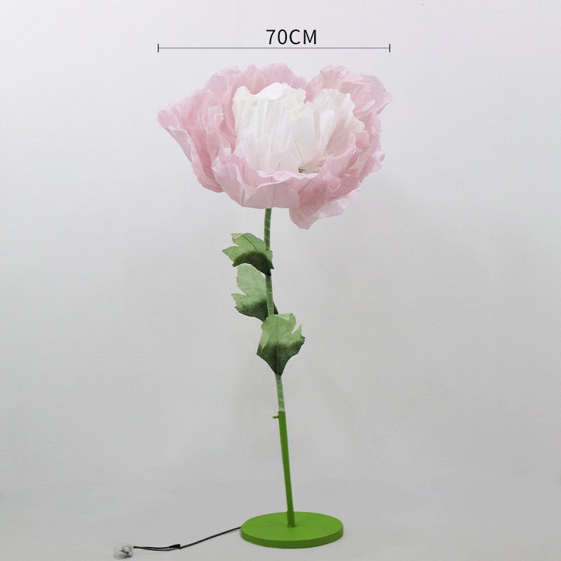 Wedding props, aisle decorations, electric mechanical opening and closing silk mesh artificial flowers, on-site decorations, display cases