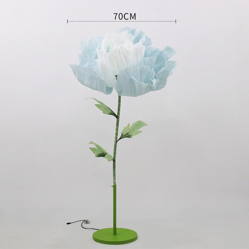 Wedding props, aisle decorations, electric mechanical opening and closing silk mesh artificial flowers, on-site decorations, display cases