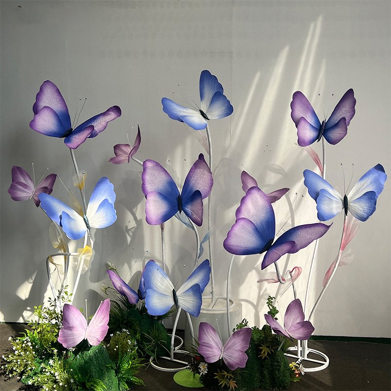 Simulated paper butterfly