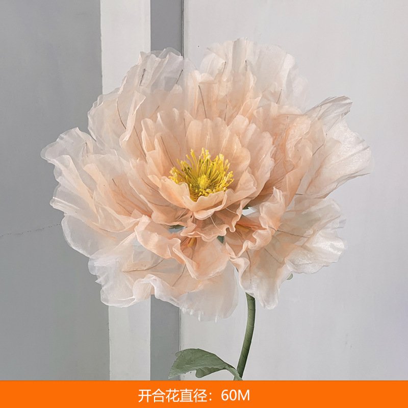 Large-scale giant paper flower decorations for shopping malls, wedding decorations, wedding props, window displays, and finished handmade paper flowers