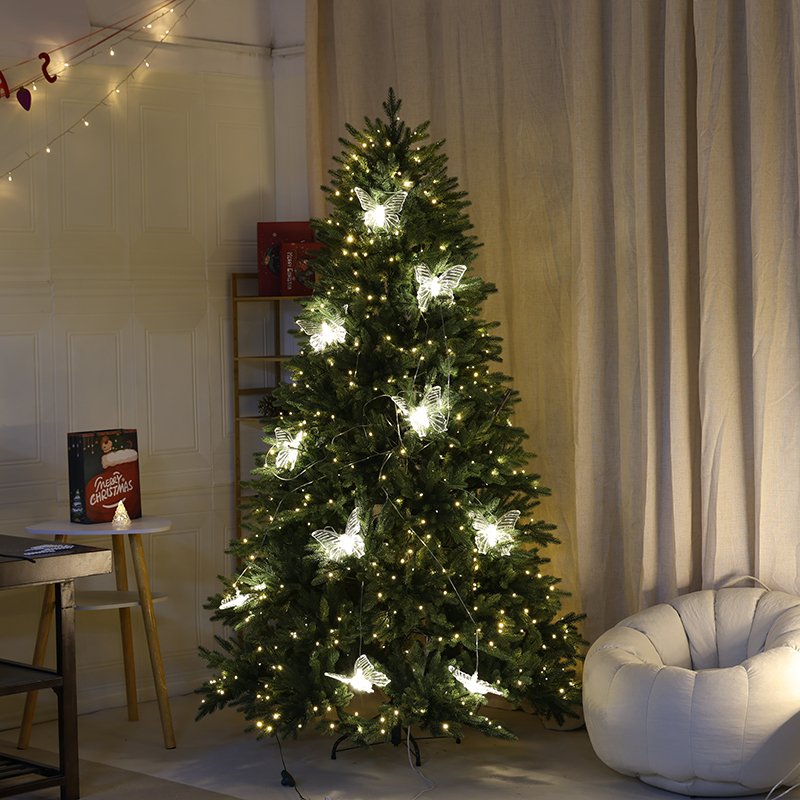 Luminous butterfly Christmas tree decoration ornament creative pendant light